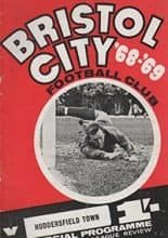 Bristol City v Huddersfield Town 09-Nov-1968