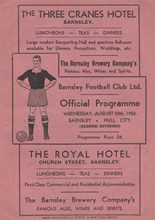 Barnsley v Hull City 30-Aug-1950