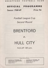 Brentford v Hull City 04-Sep-1968