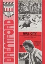 Brentford v Hull City 09-Sep-1978