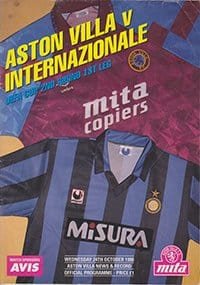 Aston Villa v Inter Milan 24-Oct-1990