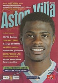 Aston Villa v Ipswich Town 17-Dec-2001
