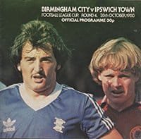 Birmingham City v Ipswich Town 28-Oct-1980