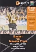 Barnet v Ipswich Town 29-Jul-2002