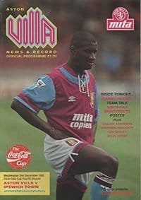 Aston Villa v Ipswich Town 02-Dec-1992