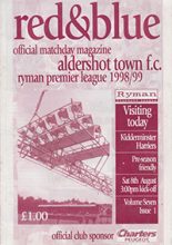 Aldershot Town v Kidderminster Harriers 08-Aug-1998