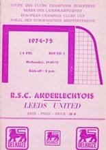 Anderlecht v Leeds United 19-Mar-1975