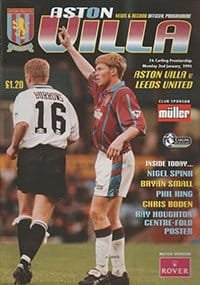 Aston Villa v Leeds United 02-Jan-1995