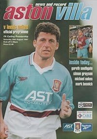 Aston Villa v Leeds United 30-Aug-1997