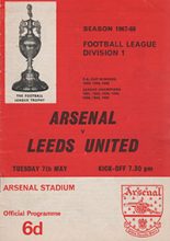 Arsenal v Leeds United 07-May-1968
