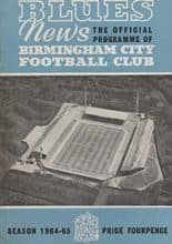 Birmingham City v Leicester City 10-Apr-1965