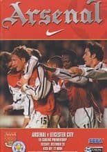 Arsenal v Leicester City 26-Dec-2000