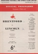 Brentford v Lincoln City 20-Apr-1963