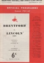 Brentford v Lincoln City 02-Dec-1961