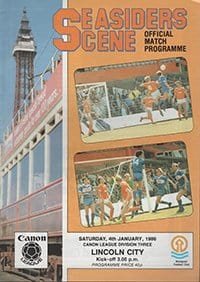 Blackpool v Lincoln City 04-Jan-1986