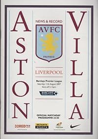 Aston Villa v Liverpool 11-Aug-2007