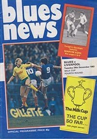 Birmingham City v Liverpool 20-Dec-1983