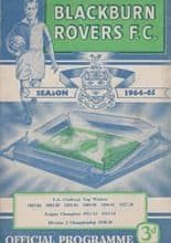 Blackburn Rovers v Liverpool 29-Aug-1964