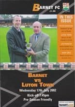 Barnet v Luton Town 17-Jul-2002