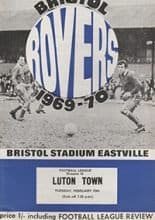 Bristol Rovers v Luton Town 10-Feb-1970