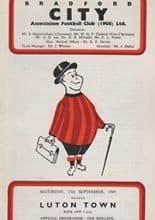 Bradford City v Luton Town 13-Sep-1969