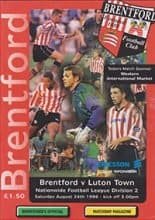 Brentford v Luton Town 24-Aug-1996