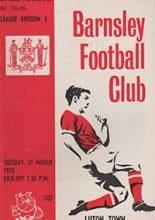 Barnsley v Luton Town 31-Mar-1970