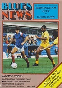 Birmingham City v Luton Town 06-Apr-1986