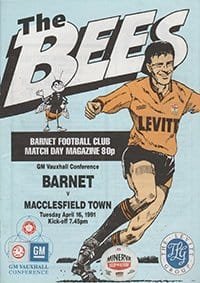 Barnet v Macclesfield Town 16-Apr-1991