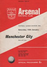 Arsenal v Manchester City 14-Jan-1967