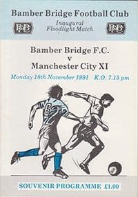 Bamber Bridge v Manchester City XI 18-Nov-1991