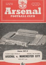 Arsenal v Manchester City 02-Nov-1957