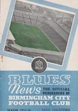 Birmingham City v Manchester City 05-Oct-1957