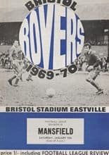 Bristol Rovers v Mansfield Town 10-Jan-1970