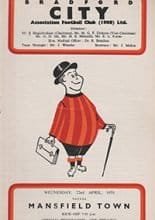 Bradford City v Mansfield Town 22-Apr-1970