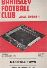 Barnsley v Mansfield Town 26-Dec-1972