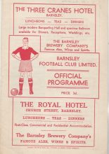 Barnsley v Mansfield Town 28-Nov-1953