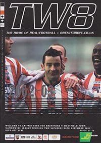 Brentford v Mansfield Town 28-Dec-2002