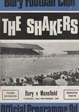 Bury v Mansfield Town 30-Sep-1969