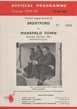 Brentford v Mansfield Town 07-May-1966