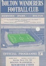 Bolton Wanderers v Manchester United 17-Mar-1962