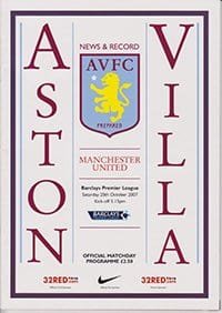 Aston Villa v Manchester United 20-Oct-2007