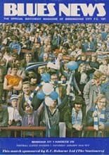 Birmingham City v Manchester United 22-Jan-1977