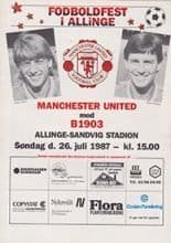 B1903 Copenhagen v Manchester United 26-Jul-1987