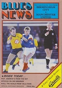 Birmingham City v Manchester United 29-Mar-1986