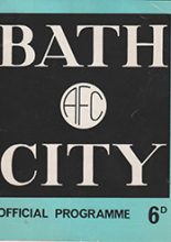 Bath City v Merthyr Tydfil 02-Sep-1968