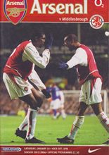 Arsenal v Middlesbrough 10-Jan-2004