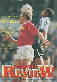 Barnsley v Middlesbrough 11-May-1991