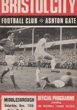 Bristol City v Middlesbrough 13-Dec-1969