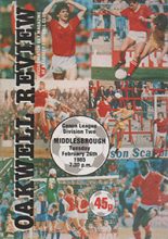 Barnsley v Middlesbrough 26-Feb-1985